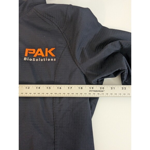 Lands End Womens Full Zip Softshell Waffle Fleece Jacket Navy Size M Oeko-Tex - Picture 6 of 7